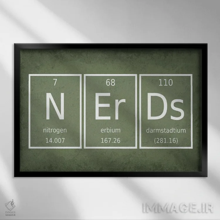 تابلو دکوراتیو خوره ها اثر گت یور نرد آن - نمای قابدار مشکی