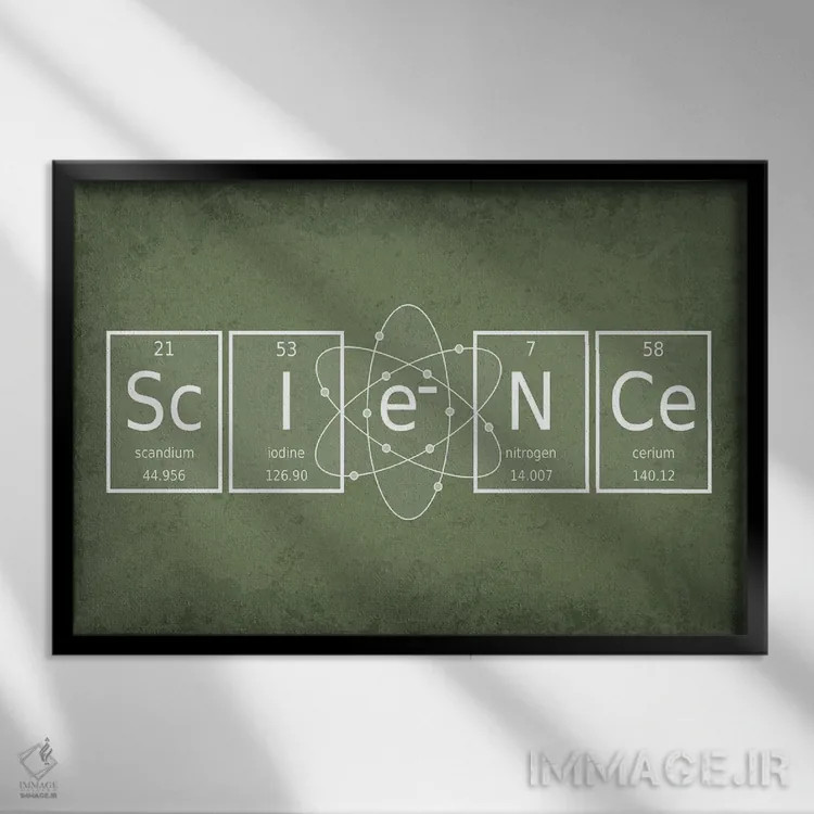 تابلو دکوراتیو علم اثر گت یور نرد آن - نمای قابدار مشکی