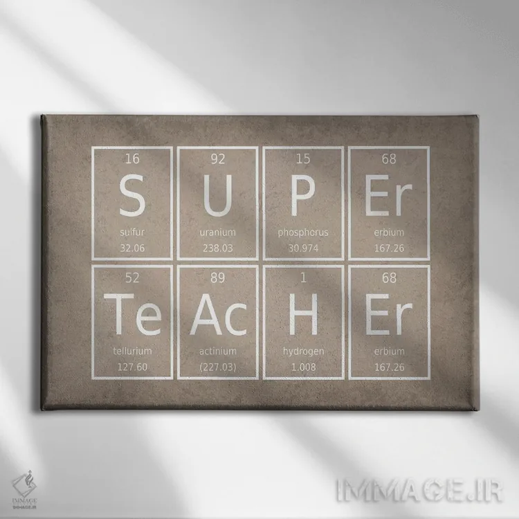 تابلو دکوراتیو معلم فوق العاده اثر گت یور نرد آن - نمای روبهرو روی دیوار