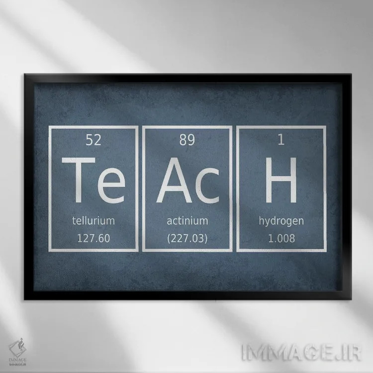 تابلو دکوراتیو آموزش دادن اثر گت یور نرد آن - نمای قابدار مشکی