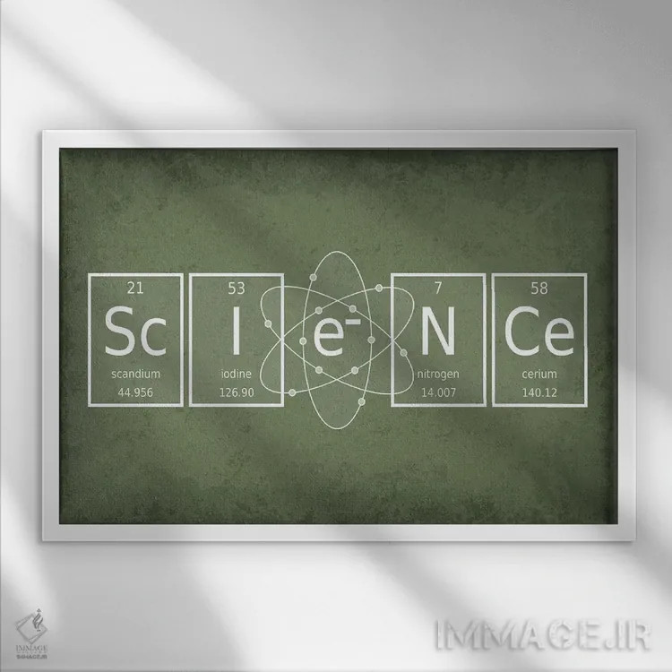 تابلو دکوراتیو علم اثر گت یور نرد آن - نمای قابدار سفید