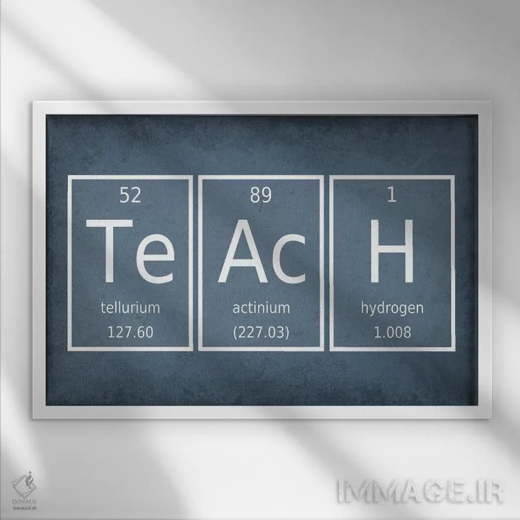 تابلو دکوراتیو آموزش دادن اثر گت یور نرد آن - نمای قابدار سفید