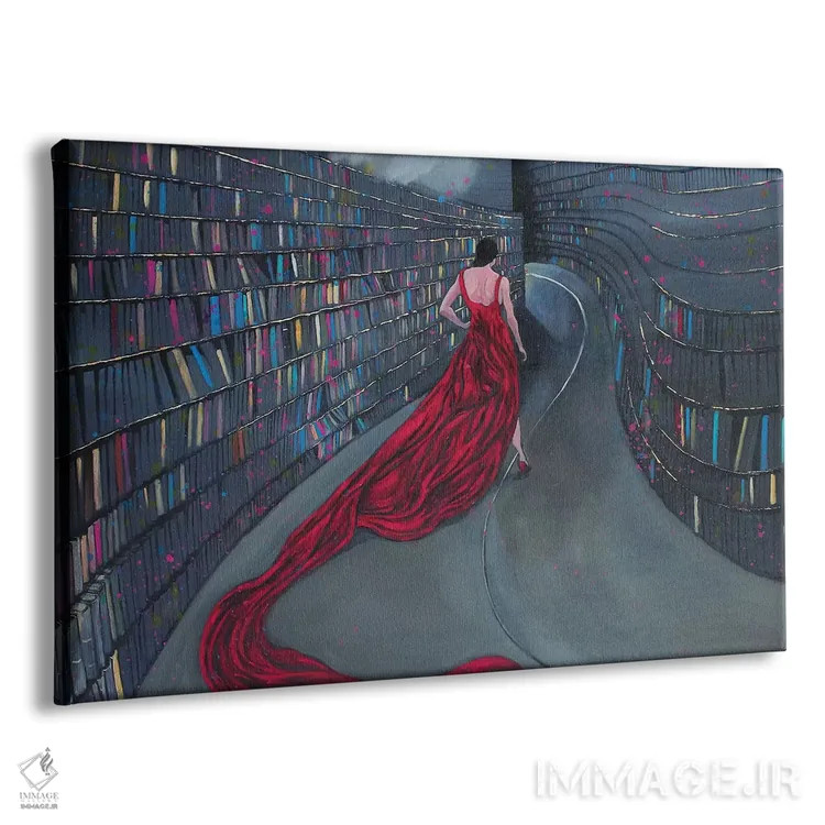 تابلو دکوراتیو انحنا اثر دیوید گیستا - نمای پرسپکتیو محصول