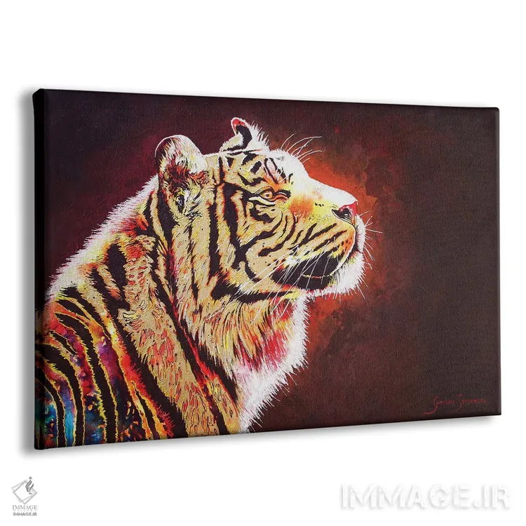 تابلو دکوراتیو شب ببر اثر گرائیم استیونسون - نمای پرسپکتیو محصول