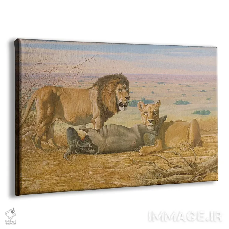 تابلو دکوراتیو پاشیدن رنگ قرمز اثر گرائیم استیونسون - نمای پرسپکتیو محصول