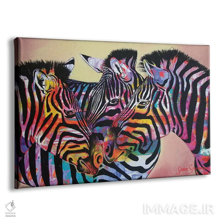 تابلو دکوراتیو رنگ های طبیعت اثر گرائیم استیونسون - نمای پرسپکتیو محصول