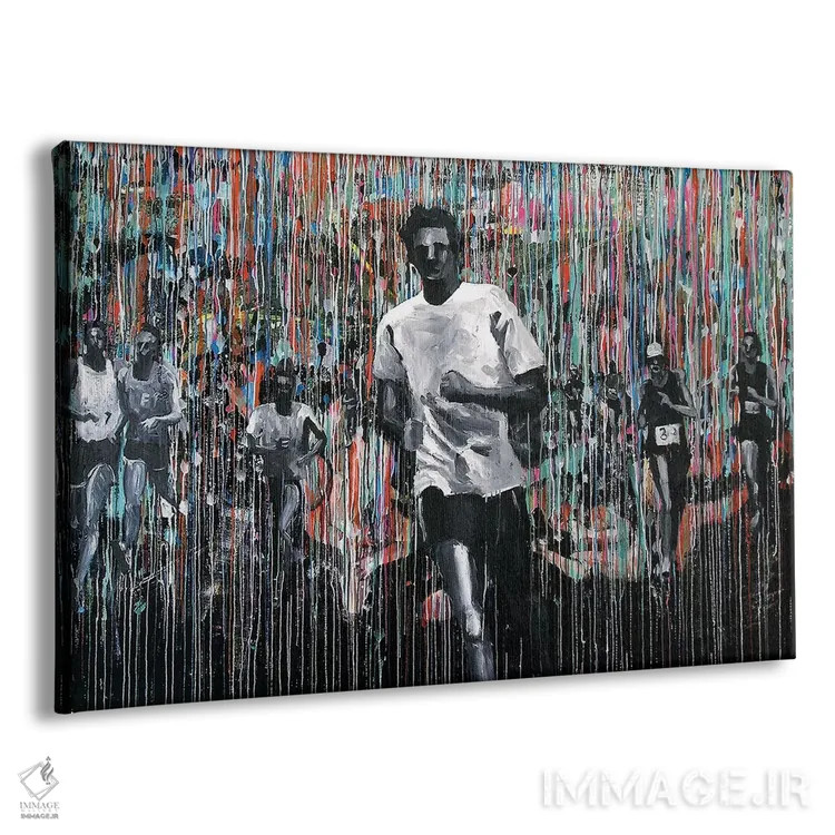 تابلو دکوراتیو مرد ماراتن اثر دیوید گیستا - نمای پرسپکتیو محصول