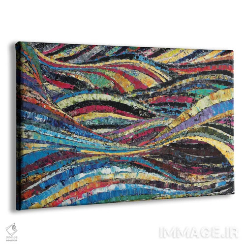 تابلو انتزاعی جزر و مد تیندی اثر دیوید گیستا - نمای پرسپکتیو محصول