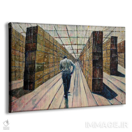 تابلو دکوراتیو دیدار اتفاقی اثر دیوید گیستا - نمای پرسپکتیو محصول