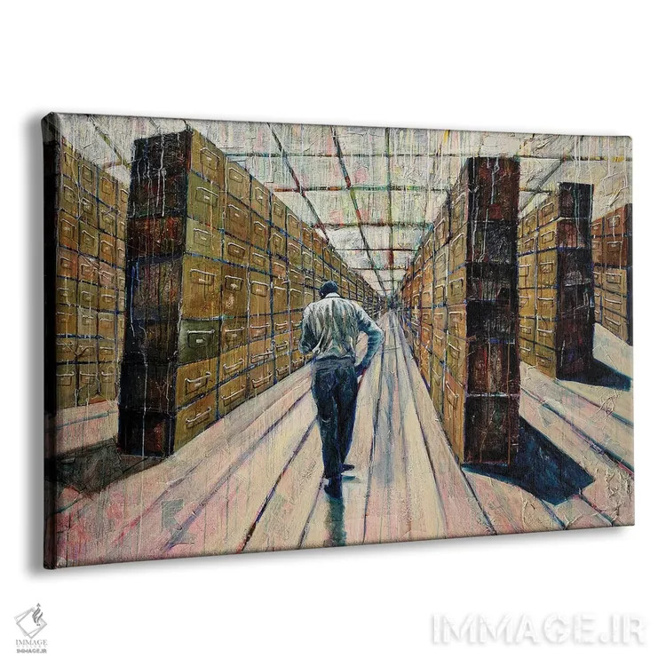 تابلو دکوراتیو دیدار اتفاقی اثر دیوید گیستا - نمای پرسپکتیو محصول