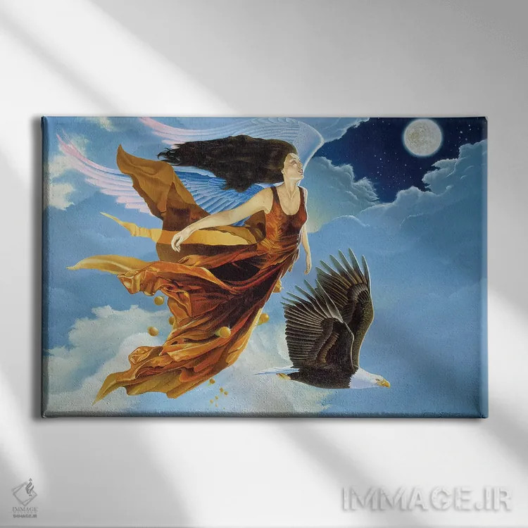 تابلو دکوراتیو آن شب در بهشت اثر گرائیم استیونسون - نمای روبهرو روی دیوار