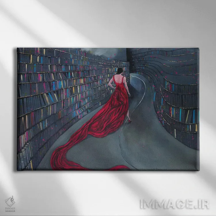 تابلو دکوراتیو انحنا اثر دیوید گیستا - نمای روبهرو روی دیوار