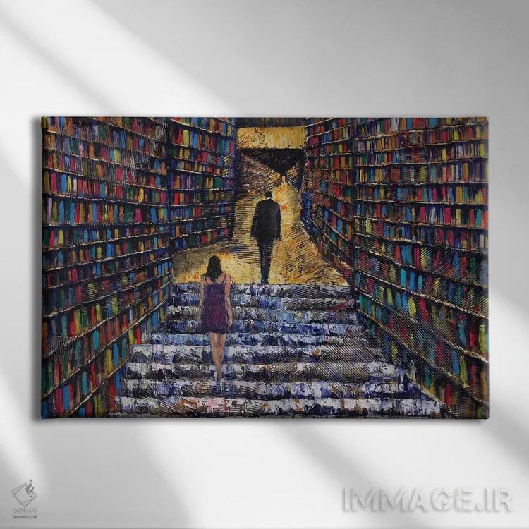 تابلو دکوراتیو صحنه بزرگ اثر دیوید گیستا - نمای روبهرو روی دیوار