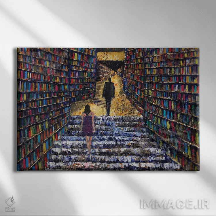 تابلو دکوراتیو صحنه بزرگ اثر دیوید گیستا - نمای روبهرو روی دیوار