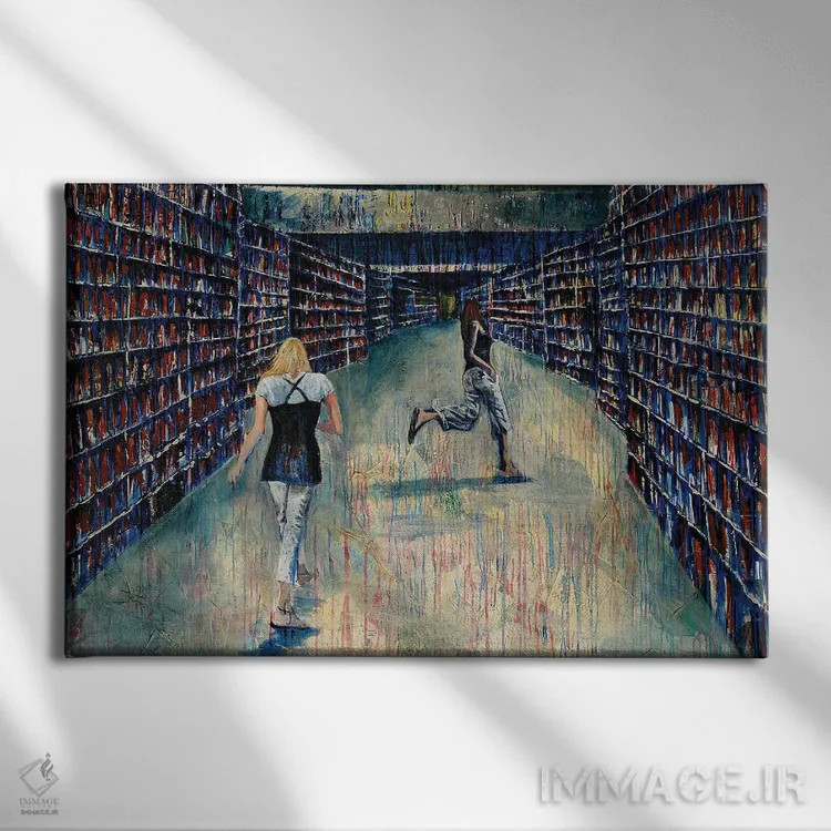 تابلو دکوراتیو گیگ اثر دیوید گیستا - نمای روبهرو روی دیوار