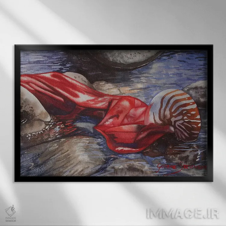 تابلو دکوراتیو اصالت دمیده شده اثر گرائیم استیونسون - نمای قابدار مشکی