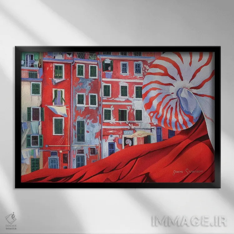 تابلو دکوراتیو با من قدم بزن اثر گرائیم استیونسون - نمای قابدار مشکی