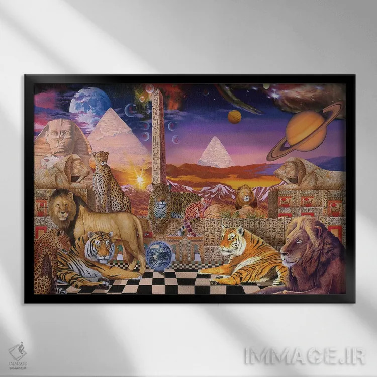 تابلو دکوراتیو غرور فرعونی اثر گرائیم استیونسون - نمای قابدار مشکی