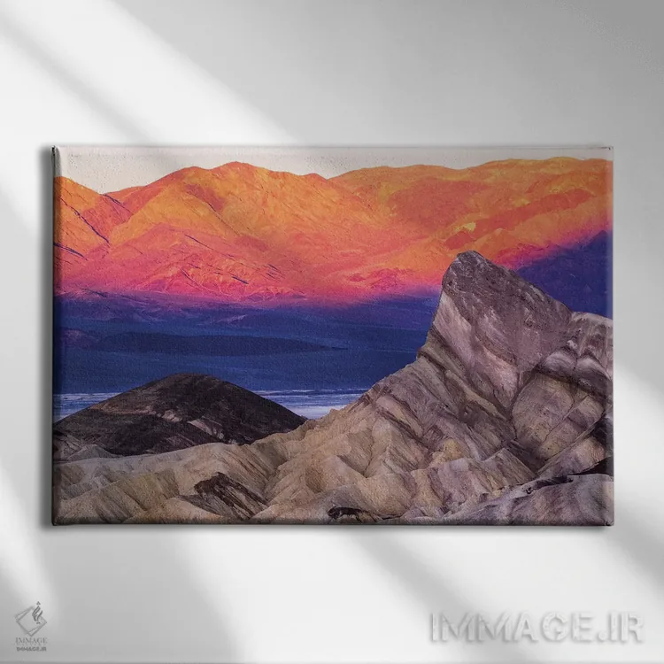 تابلو دکوراتیو California. Death Valley National Park, Zabriskie Point,آمر… اثر جورج تئودور - نمای روبهرو روی دیوار