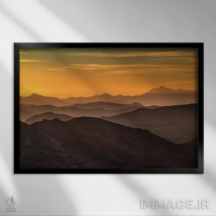 تابلو دکوراتیو California, Death Valley National Park, mountain ridges,آمر… اثر جورج تئودور - نمای قابدار مشکی