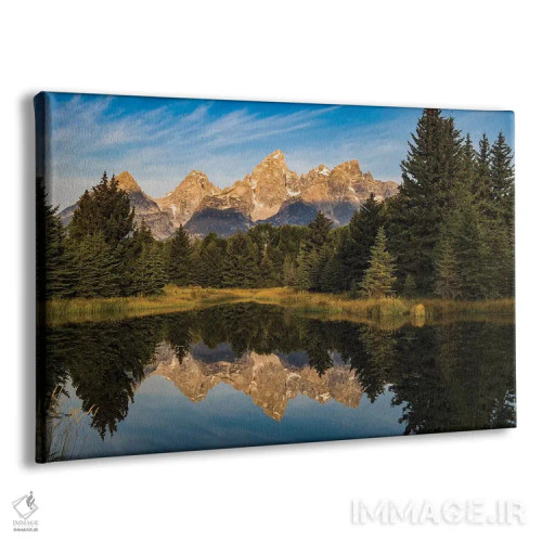 تابلو دکوراتیو Wyoming, Grand Teton National Park, reflections,آمریکا، وای… اثر جورج تئودور - نمای پرسپکتیو محصول