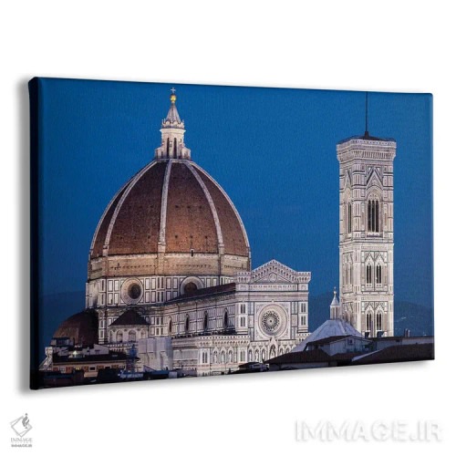 تابلو دکوراتیو Florence, Duomo, Cathedral,ایتالیا، فلورانس، دومو ، کلیسای… اثر جورج تئودور - نمای پرسپکتیو محصول