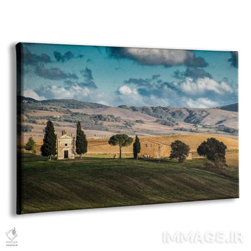 تابلو دکوراتیو Tuscany. Chapel,ایتالیا، توسکانی، نمازخانه اثر جورج تئودور - نمای پرسپکتیو محصول