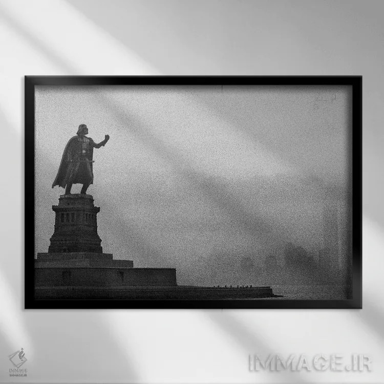 تابلو دکوراتیو مجسمه آزادی ویدر اثر آندریا گاتی - نمای قابدار مشکی