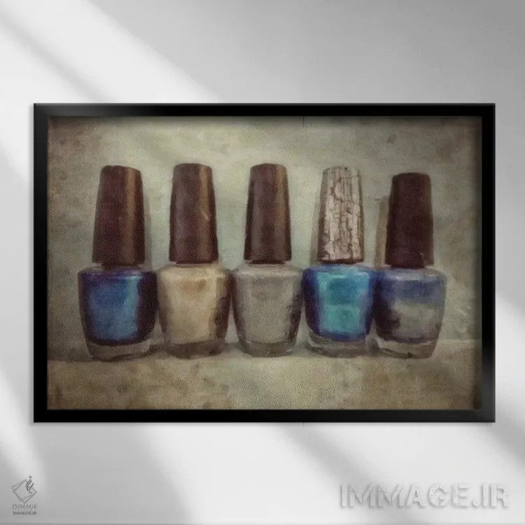 تابلو دکوراتیو آواز بلوز خواندن اثر گرافیتی استودیوها - نمای قابدار مشکی