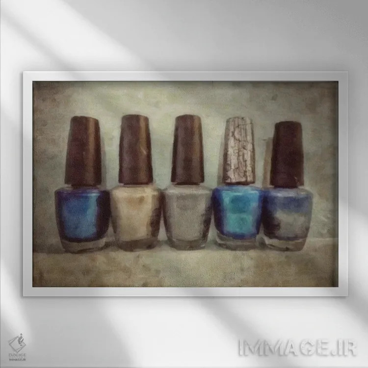 تابلو دکوراتیو آواز بلوز خواندن اثر گرافیتی استودیوها - نمای قابدار سفید