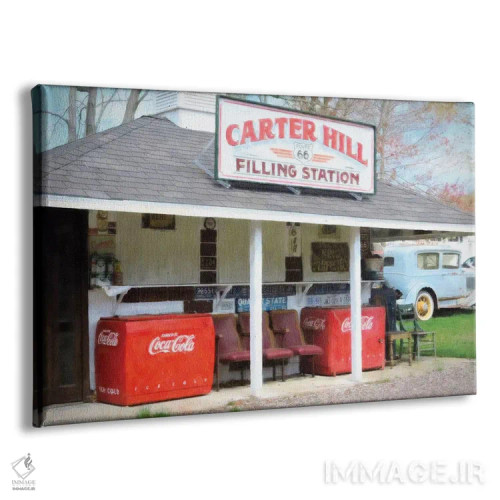 تابلو دکوراتیو پمپ بنزین اثر گرافیتی استودیوها - نمای پرسپکتیو محصول