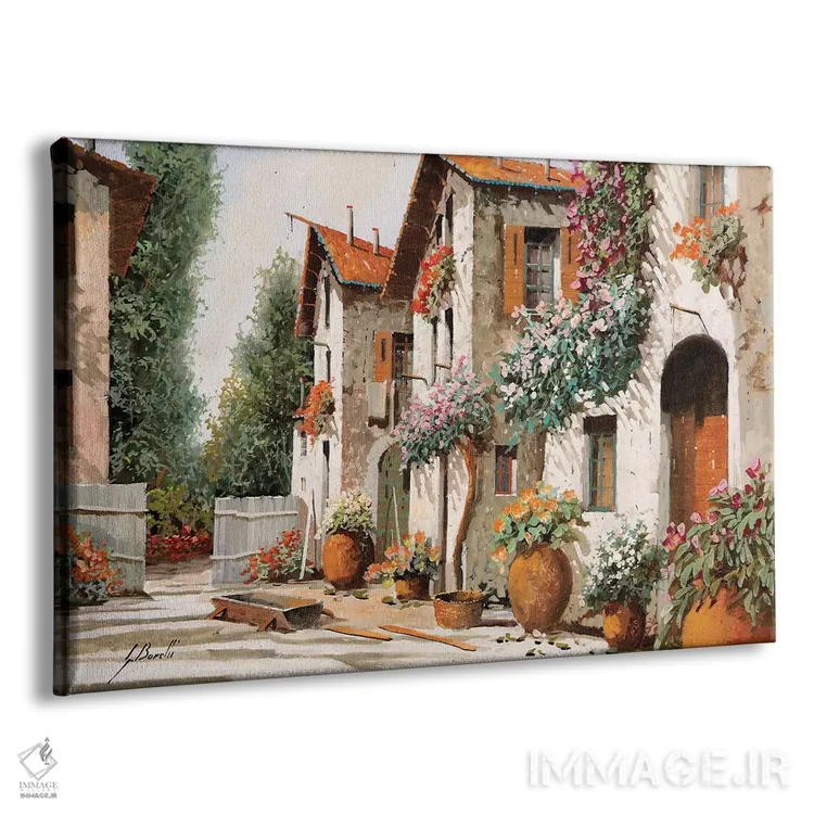 تابلو دکوراتیو میدان سبز اثر گویدو بورلی - نمای پرسپکتیو محصول