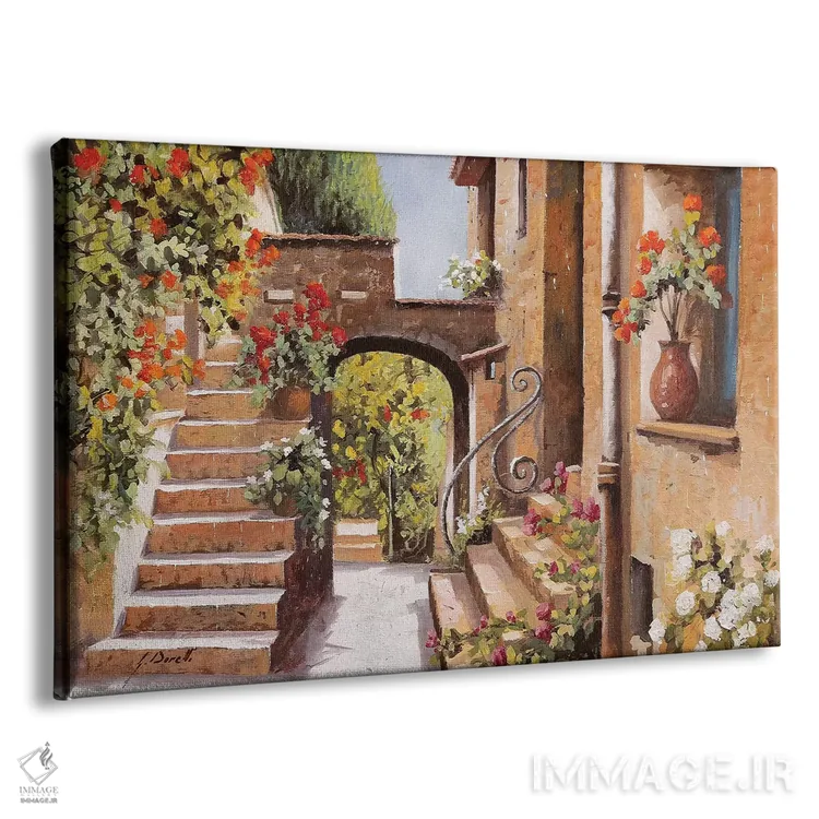 تابلو دکوراتیو کوچه کوچک کانی اثر گویدو بورلی - نمای پرسپکتیو محصول