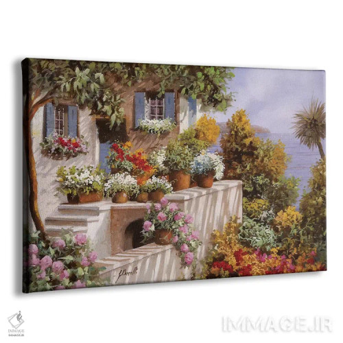 تابلو دکوراتیو تراس پیچیده اثر گویدو بورلی - نمای پرسپکتیو محصول