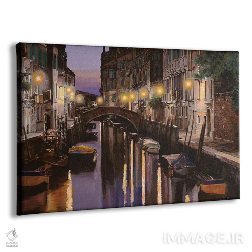 تابلو دکوراتیو ونیز در غروب اثر گویدو بورلی - نمای پرسپکتیو محصول