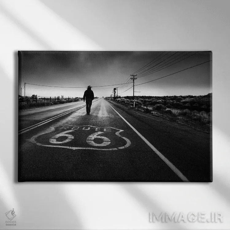 تابلو دکوراتیو جاده تاریخی اثر لیا گوئو - نمای روبهرو روی دیوار