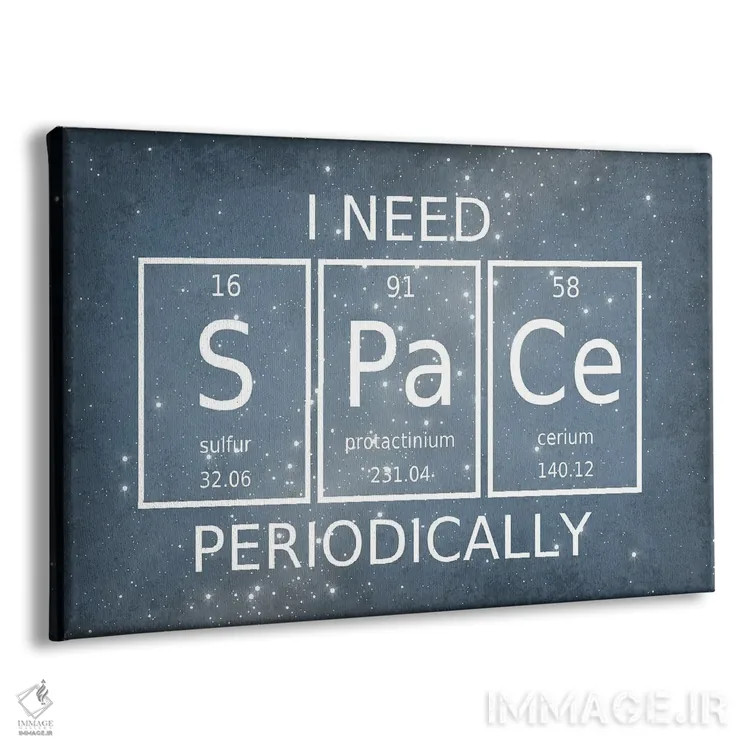 تابلو دکوراتیو به فضا به صورت دوره ای نیاز دارم اثر گت یور نرد آن - نمای پرسپکتیو محصول