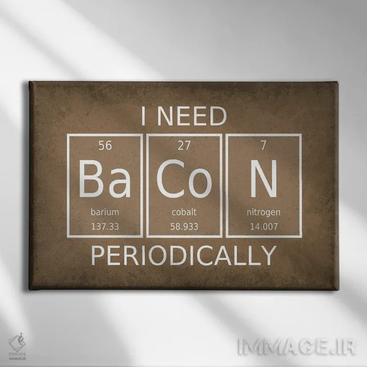 تابلو دکوراتیو من به صورت دوره ای بیکن نیاز دارم اثر گت یور نرد آن - نمای روبهرو روی دیوار