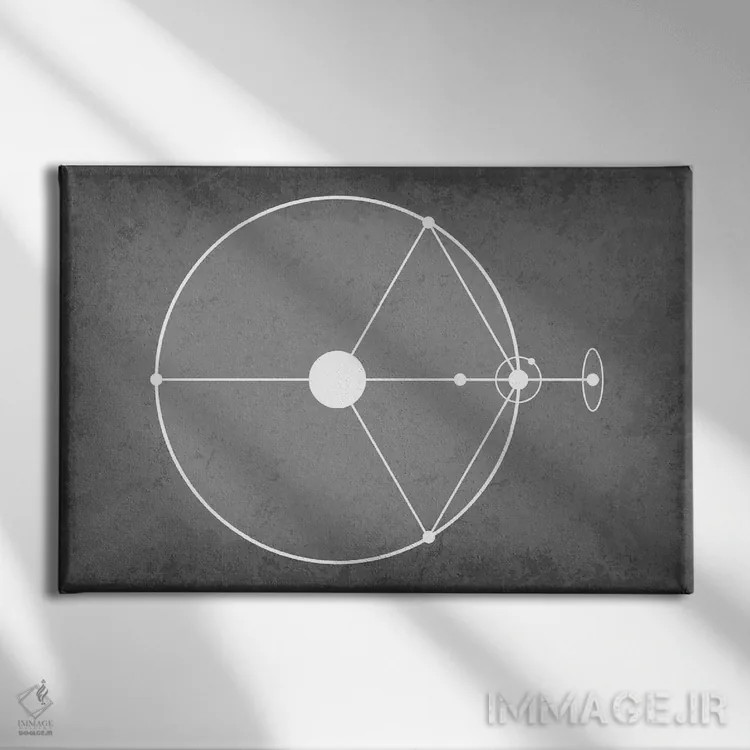تابلو دکوراتیو نقطه لاگرانژ L2 اثر گت یور نرد آن - نمای روبهرو روی دیوار
