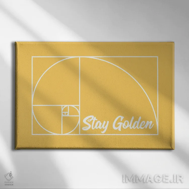 تابلو دکوراتیو طلایی بمان اثر گت یور نرد آن - نمای روبهرو روی دیوار
