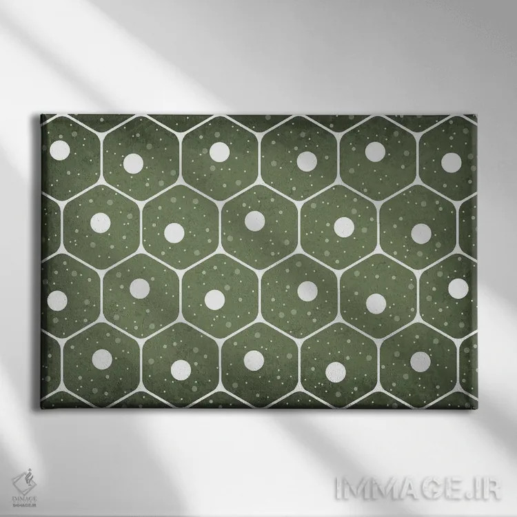 تابلو انتزاعی سلول ها اثر گت یور نرد آن - نمای روبهرو روی دیوار