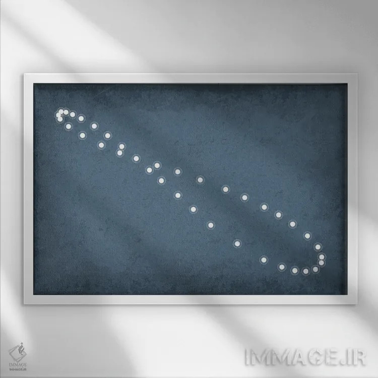 تابلو دکوراتیو آنالما اثر گت یور نرد آن - نمای قابدار سفید