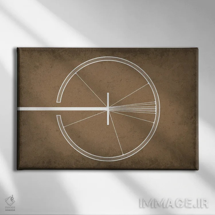 تابلو دکوراتیو آزمایش فویل طلا اثر گت یور نرد آن - نمای روبهرو روی دیوار