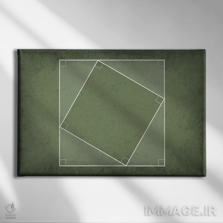 تابلو دکوراتیو اثبات قضیه فیثاغورس اثر گت یور نرد آن - نمای روبهرو روی دیوار