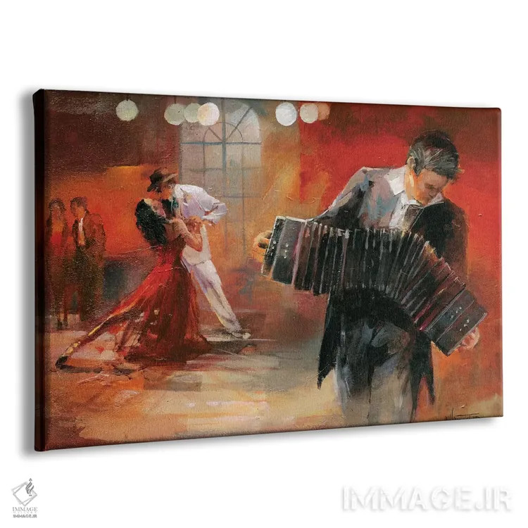 تابلو دکوراتیو باندونئون اثر ویلم هنراتس - نمای پرسپکتیو محصول