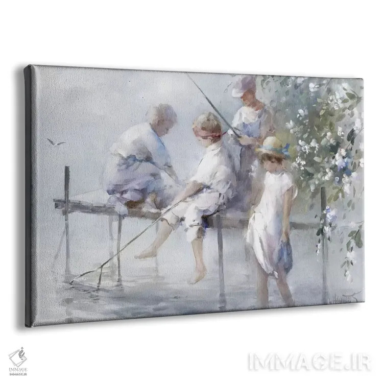 تابلو دکوراتیو تفریح ماهیگیری اثر ویلم هنراتس - نمای پرسپکتیو محصول