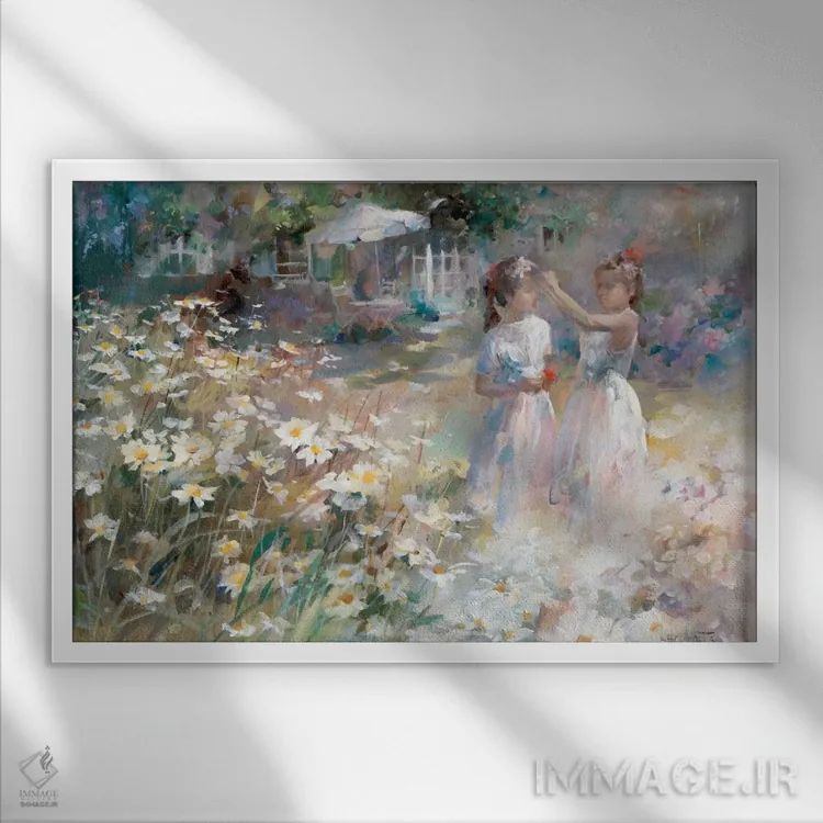 تابلو دکوراتیو ساقدوش ها اثر ویلم هنراتس - نمای قابدار سفید