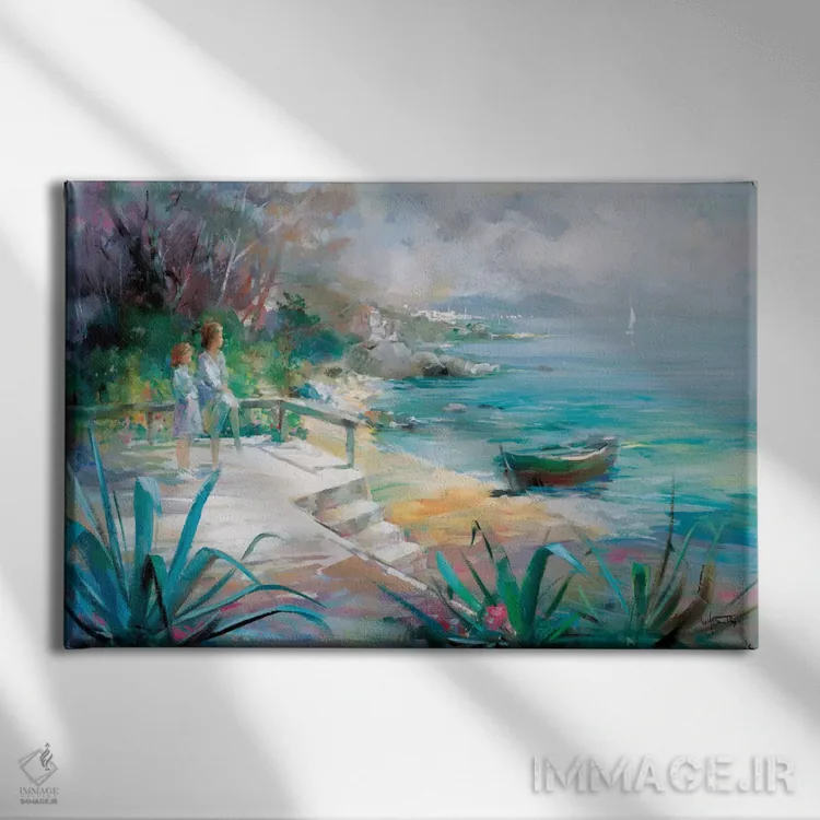 تابلو دکوراتیو انتظارات برآورده شده اثر ویلم هنراتس - نمای روبهرو روی دیوار