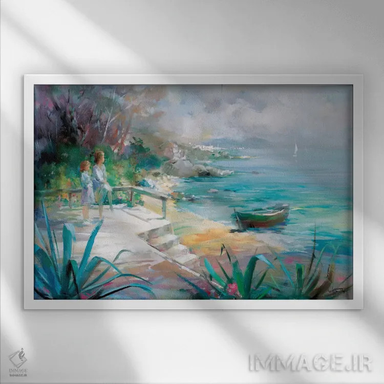 تابلو دکوراتیو انتظارات برآورده شده اثر ویلم هنراتس - نمای قابدار سفید