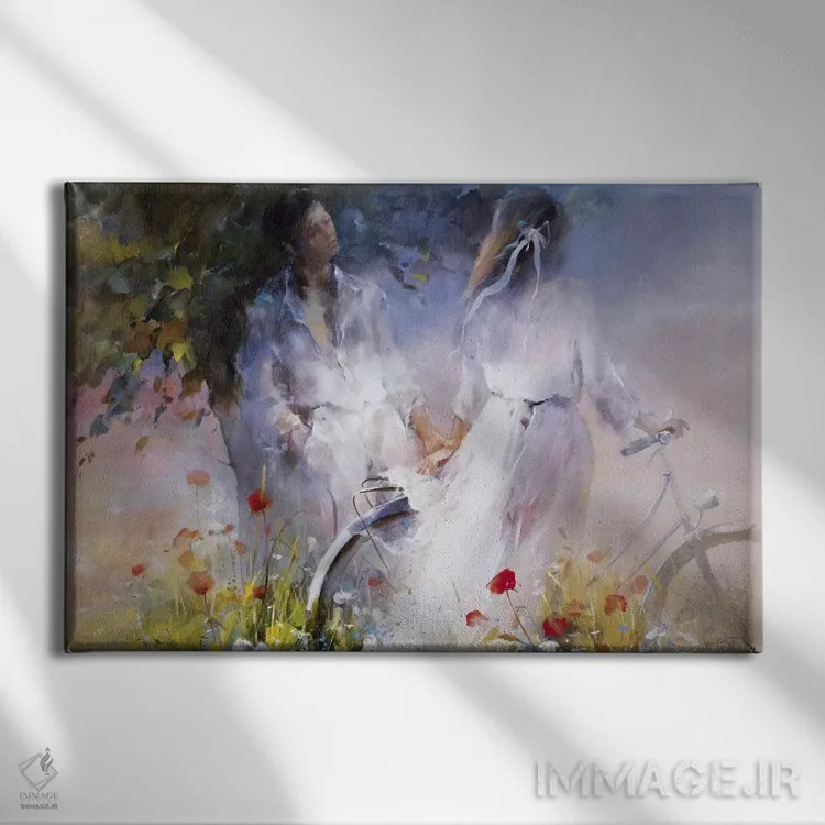 تابلو دکوراتیو فقط ما دو نفر اثر ویلم هنراتس - نمای روبهرو روی دیوار